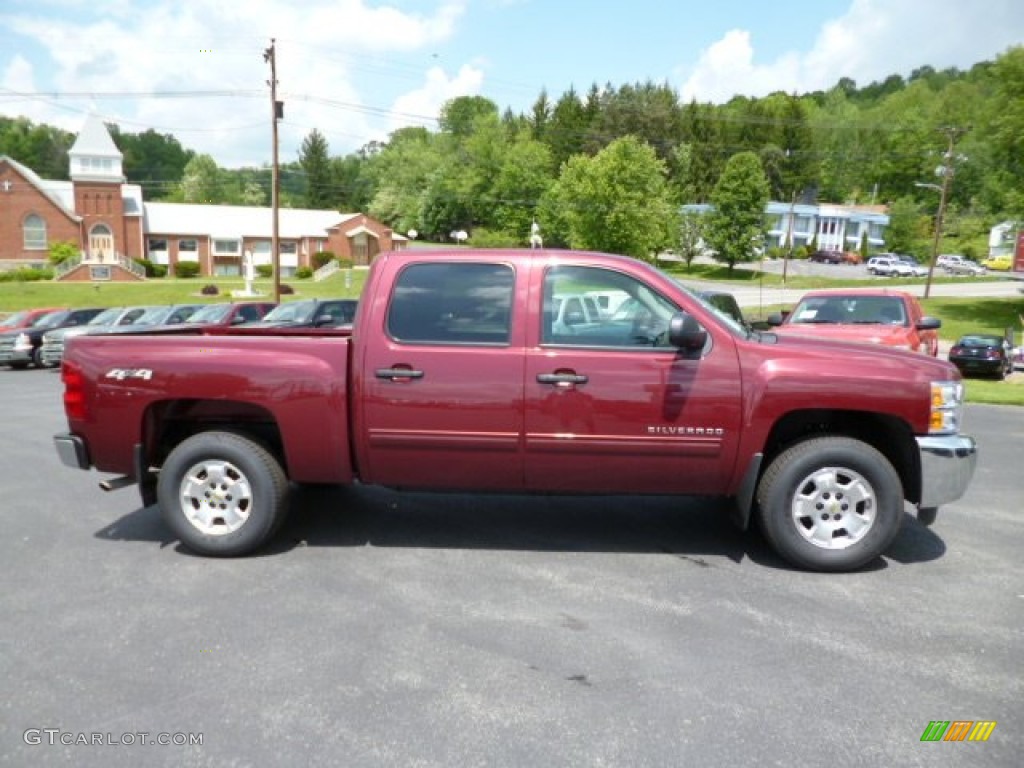 2013 Silverado 1500 LT Crew Cab 4x4 - Deep Ruby Metallic / Ebony photo #8