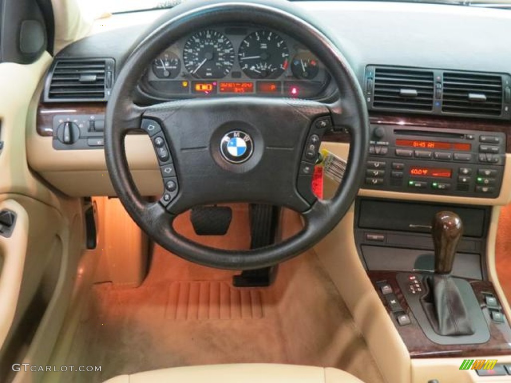 2005 BMW 3 Series 325i Sedan Sand Dashboard Photo #81334229