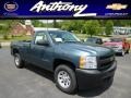 2013 Blue Granite Metallic Chevrolet Silverado 1500 Work Truck Regular Cab 4x4  photo #1