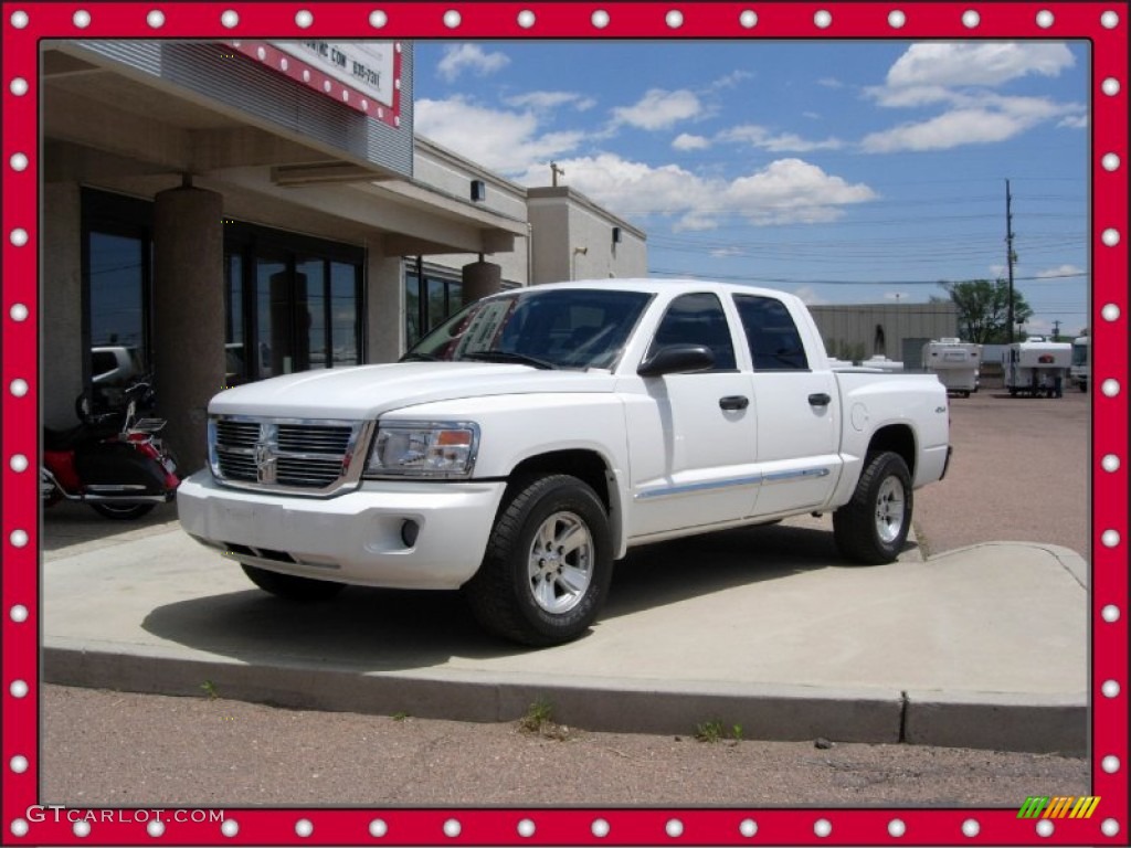 Bright White Dodge Dakota