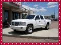 Bright White 2008 Dodge Dakota Laramie Crew Cab 4x4