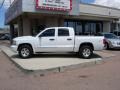 2008 Bright White Dodge Dakota Laramie Crew Cab 4x4  photo #8