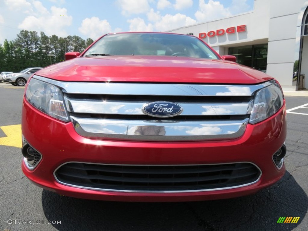 2010 Fusion SEL V6 - Red Candy Metallic / Charcoal Black photo #2