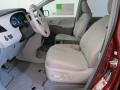 Light Gray 2013 Toyota Sienna XLE Interior Color