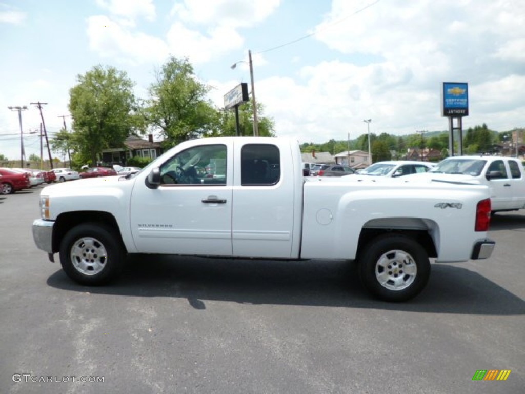 2013 Silverado 1500 LT Extended Cab 4x4 - Summit White / Ebony photo #4