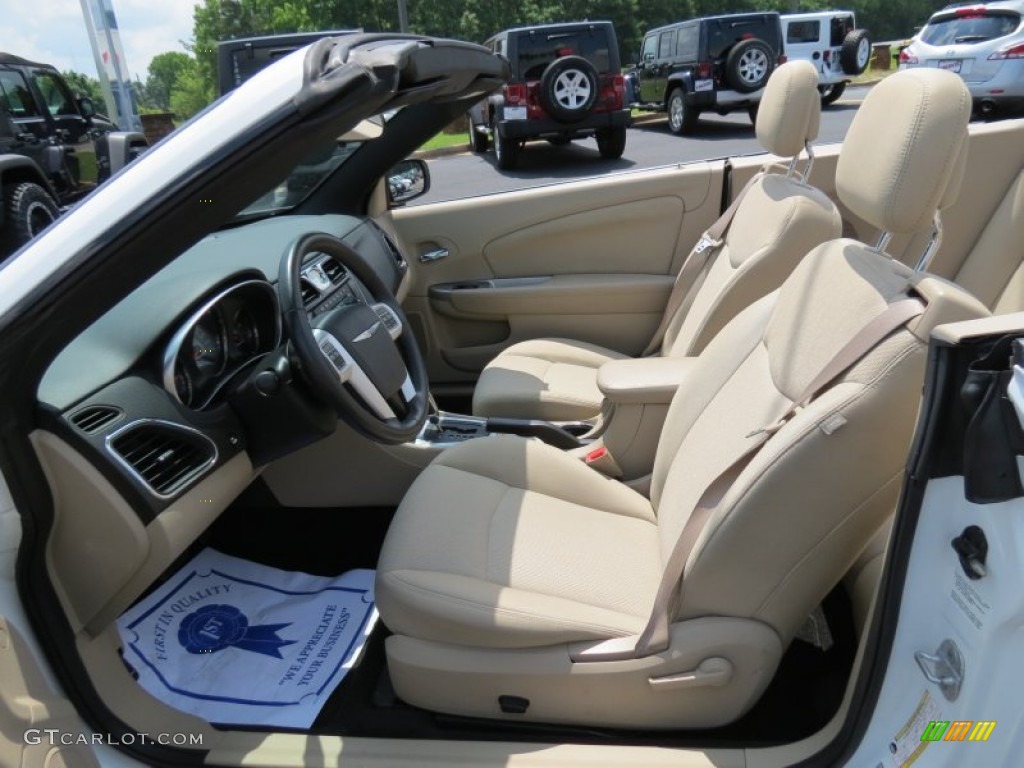 Black/Light Frost Interior 2012 Chrysler 200 Touring Convertible Photo #81336807