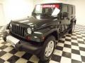 2010 Natural Green Pearl Jeep Wrangler Unlimited Sahara 4x4  photo #3