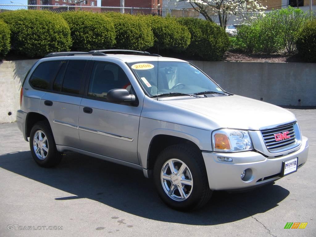 2008 Envoy SLE 4x4 - Silver Mist Metallic / Ebony photo #8