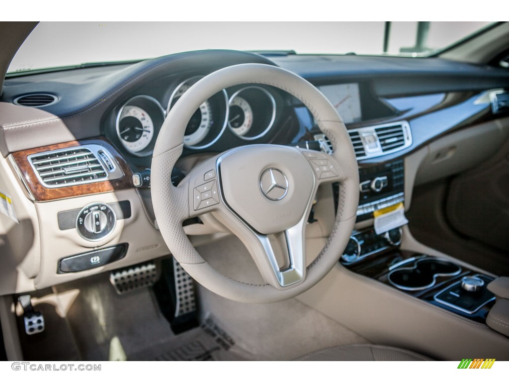 2014 Mercedes-Benz CLS 550 Coupe Almond/Mocha Dashboard Photo #81337484