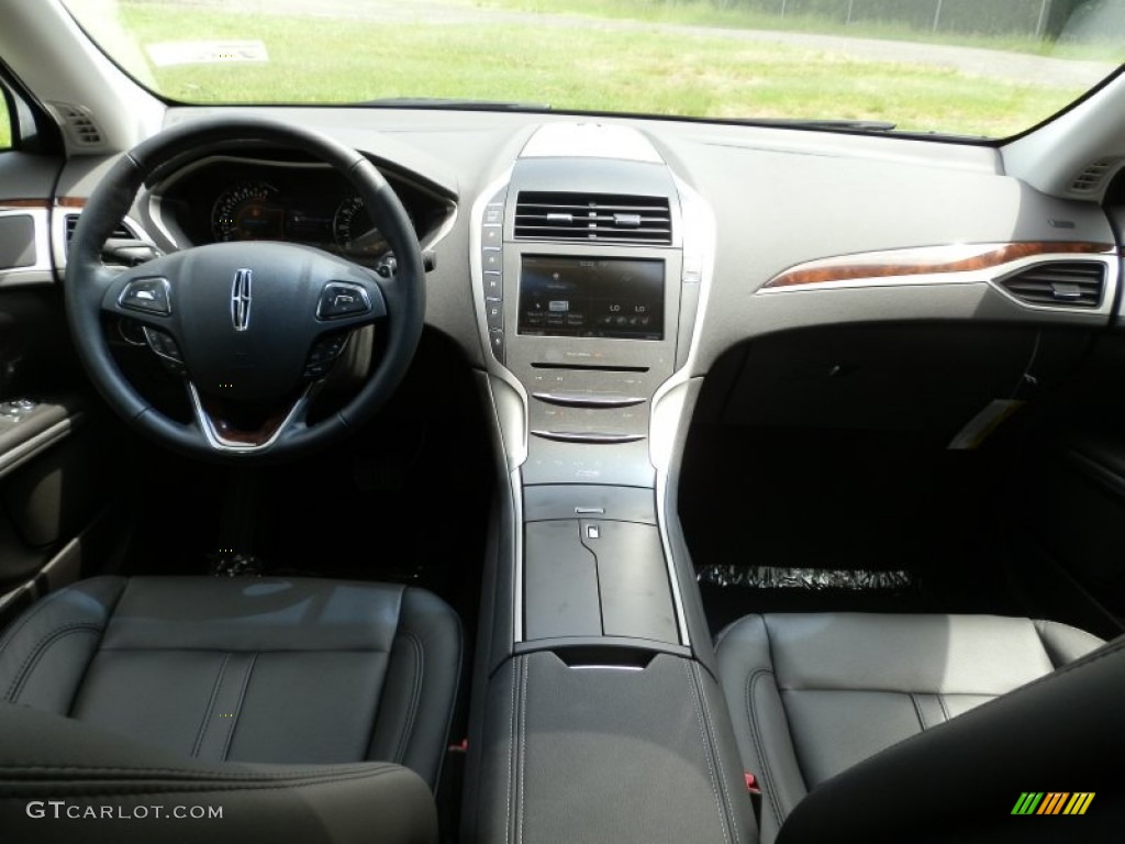 2013 Lincoln MKZ 2.0L EcoBoost AWD Charcoal Black Dashboard Photo #81337588