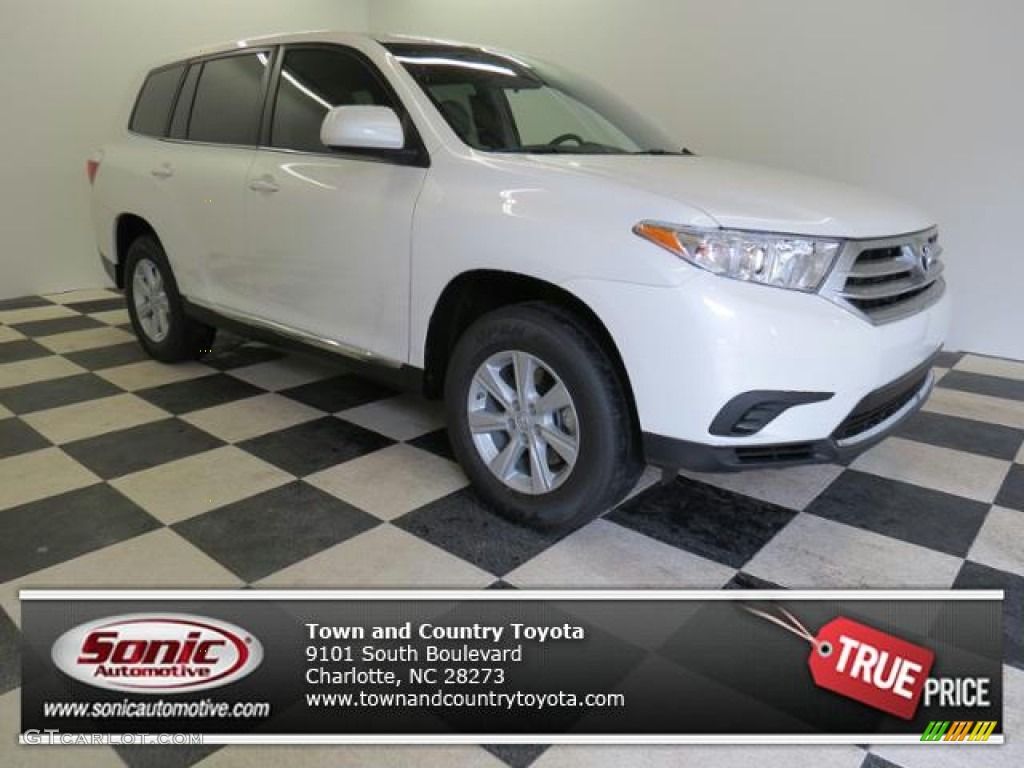 2013 Highlander  - Blizzard White Pearl / Ash photo #1