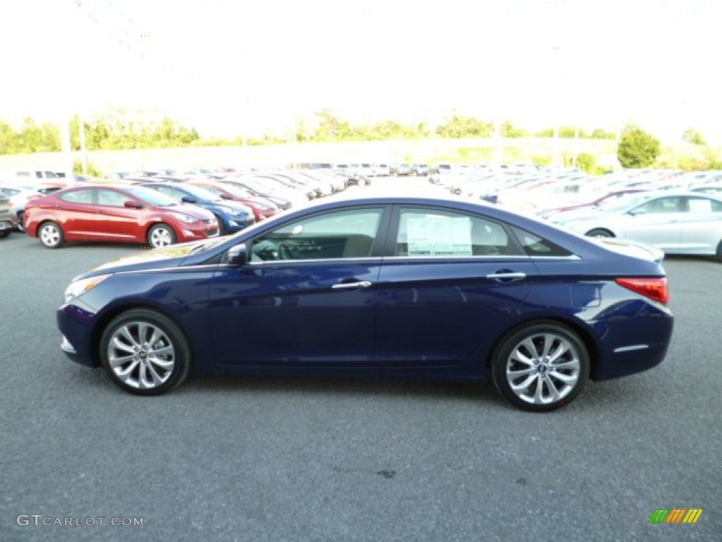 2013 Sonata SE - Indigo Night Blue / Gray photo #4