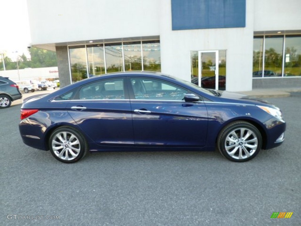 2013 Sonata SE - Indigo Night Blue / Gray photo #8