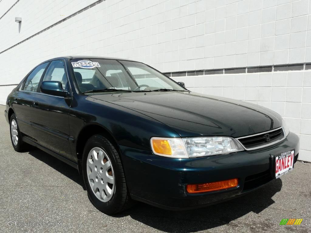 1996 Accord LX V6 Sedan - Sherwood Green Pearl Metallic / Beige photo #2