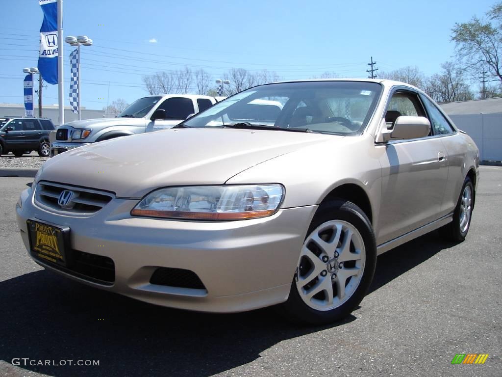 2001 Accord EX V6 Coupe - Naples Gold Metallic / Ivory photo #1