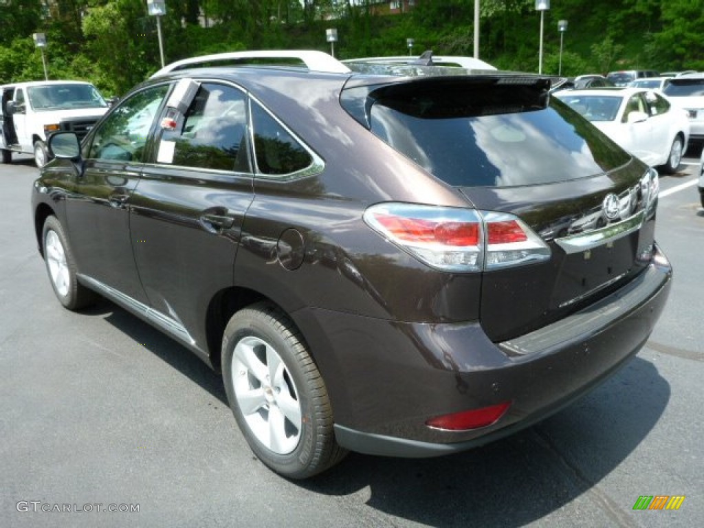 2013 RX 350 AWD - Fire Agate Pearl / Saddle Tan/Espresso Birds Eye Maple photo #2