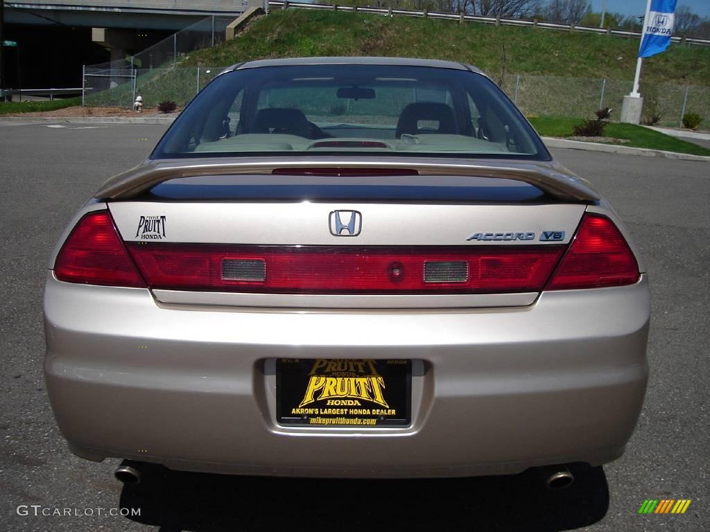 2001 Accord EX V6 Coupe - Naples Gold Metallic / Ivory photo #4