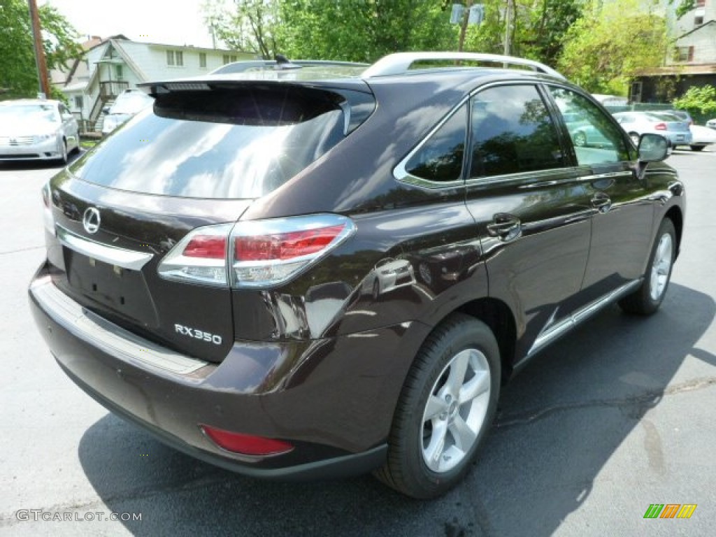 2013 RX 350 AWD - Fire Agate Pearl / Saddle Tan/Espresso Birds Eye Maple photo #4