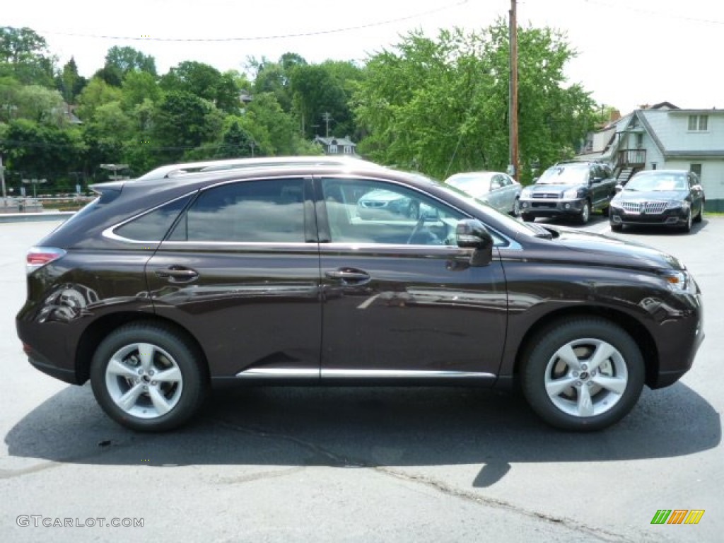2013 RX 350 AWD - Fire Agate Pearl / Saddle Tan/Espresso Birds Eye Maple photo #5