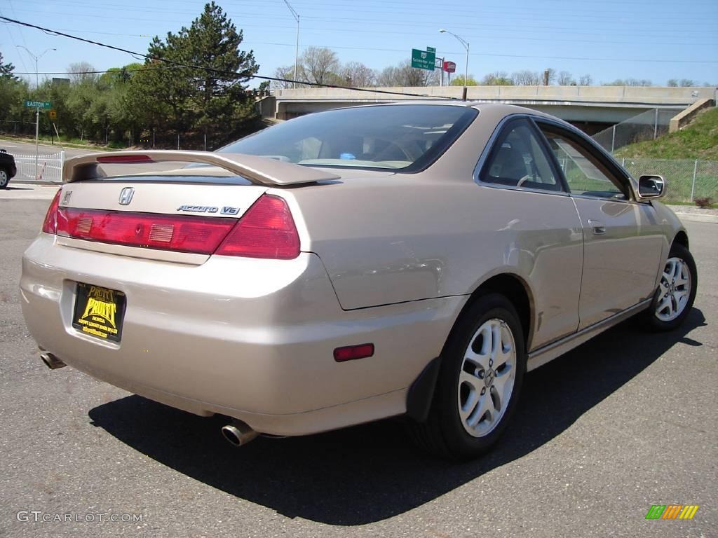 2001 Accord EX V6 Coupe - Naples Gold Metallic / Ivory photo #5
