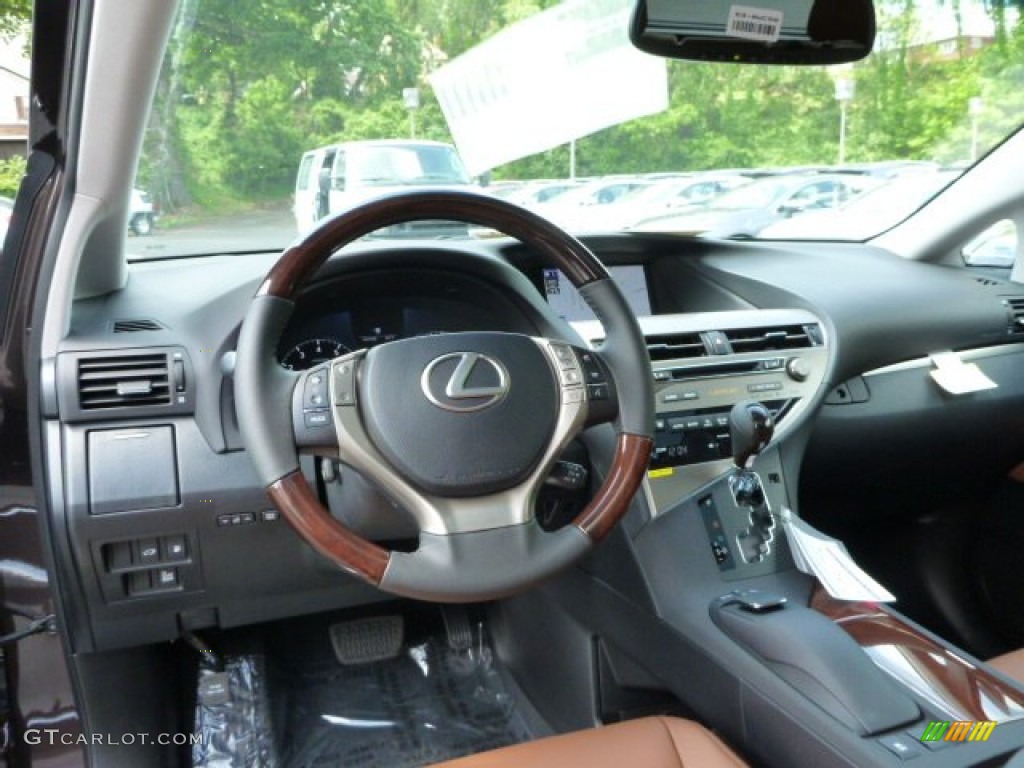 2013 RX 350 AWD - Fire Agate Pearl / Saddle Tan/Espresso Birds Eye Maple photo #12