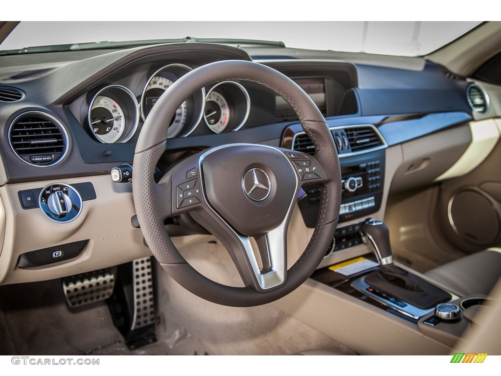 2013 Mercedes-Benz C 250 Sport Almond/Mocha Dashboard Photo #81339304