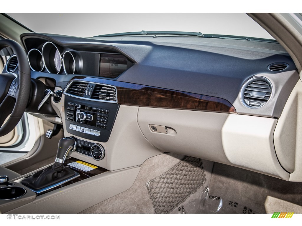 2013 Mercedes-Benz C 250 Sport Almond/Mocha Dashboard Photo #81339365