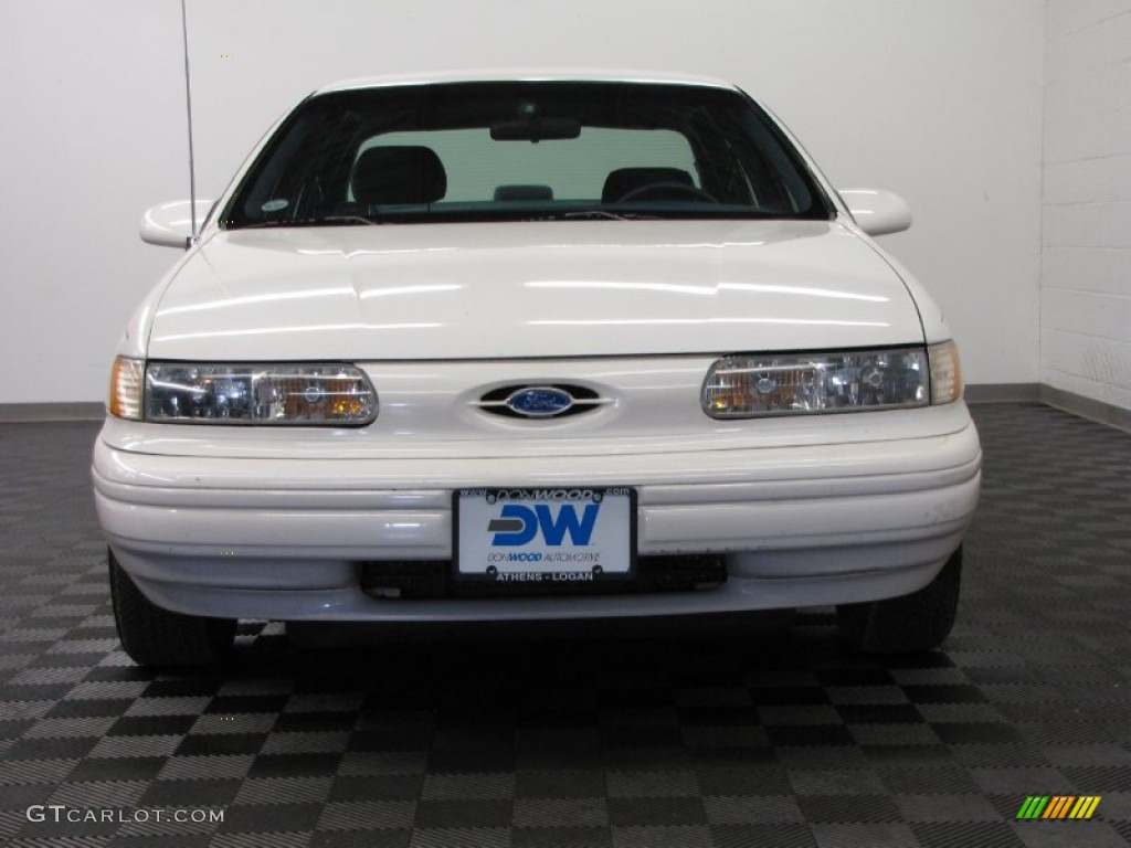 1995 Taurus LX Sedan - Performance White / Blue photo #2