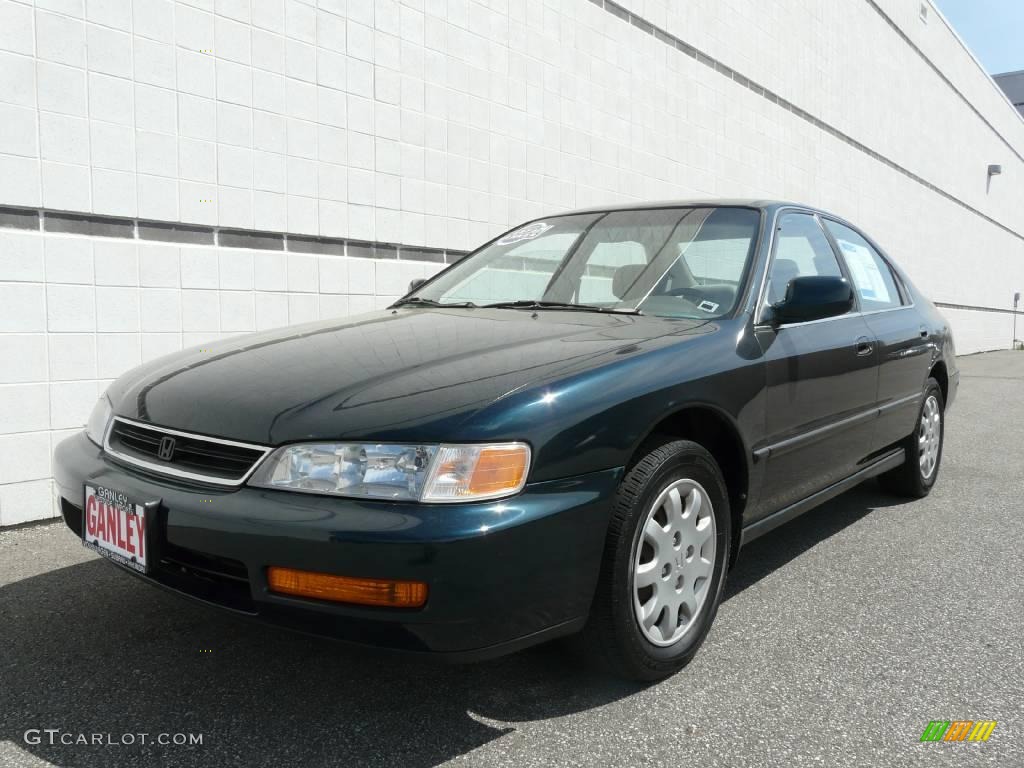 1996 Accord LX V6 Sedan - Sherwood Green Pearl Metallic / Beige photo #15