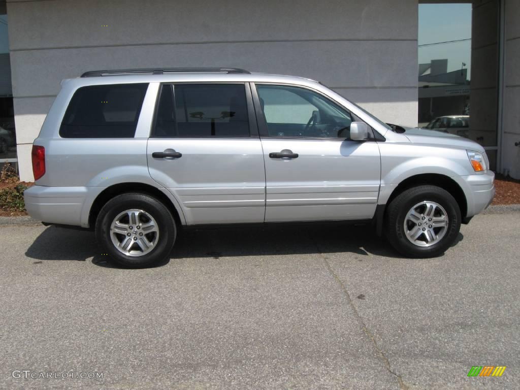 2004 Pilot EX 4WD - Starlight Silver Metallic / Gray photo #2
