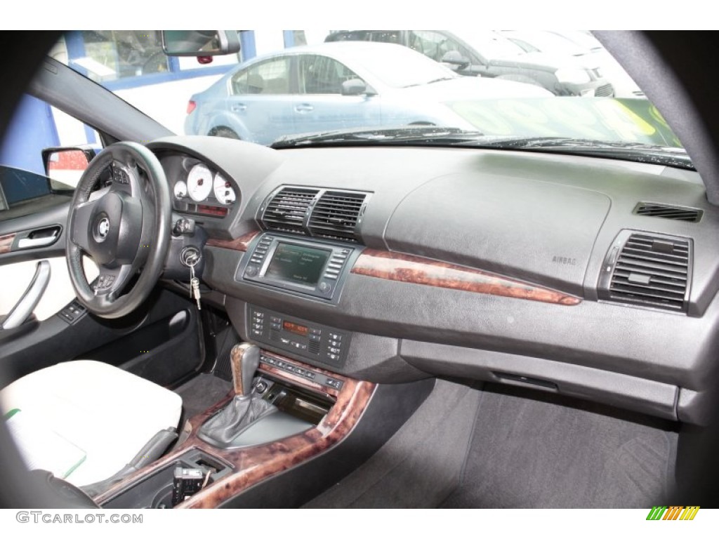 2005 BMW X5 4.8is Cream Beige Dashboard Photo #81341405
