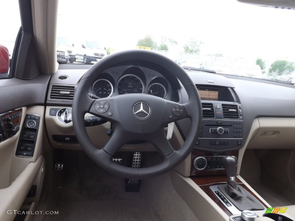 2011 Mercedes-Benz C 300 Sport 4Matic Almond/Mocha Dashboard Photo #81341621