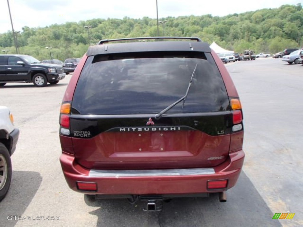 2000 Montero Sport LS 4x4 - Cambridge Red Pearl / Tan photo #5