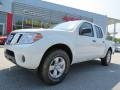 2013 Glacier White Nissan Frontier SV V6 Crew Cab  photo #1