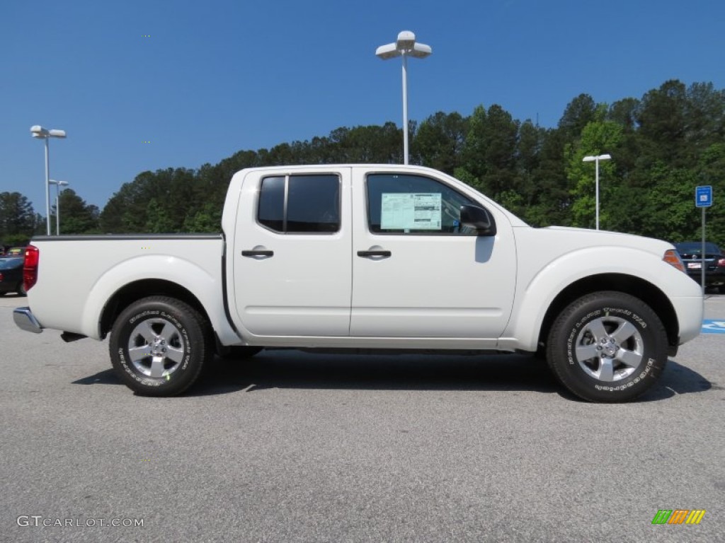 Glacier White 2013 Nissan Frontier SV V6 Crew Cab Exterior Photo #81342361