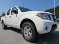 Glacier White 2013 Nissan Frontier SV V6 Crew Cab Exterior