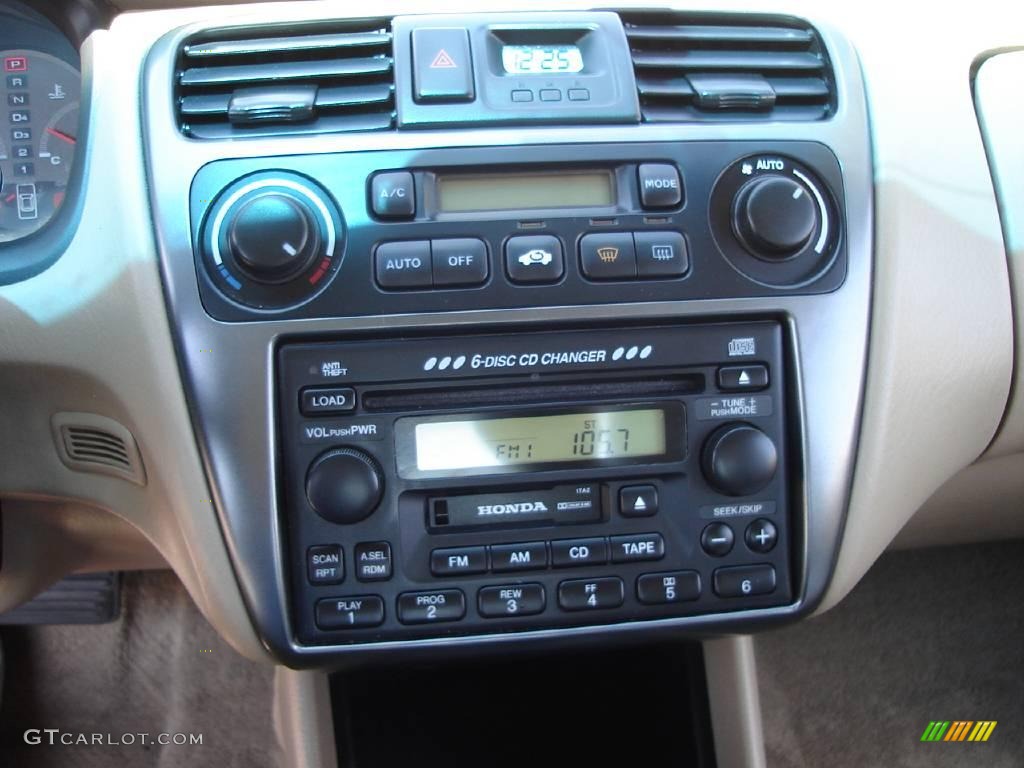 2001 Accord EX V6 Coupe - Naples Gold Metallic / Ivory photo #23