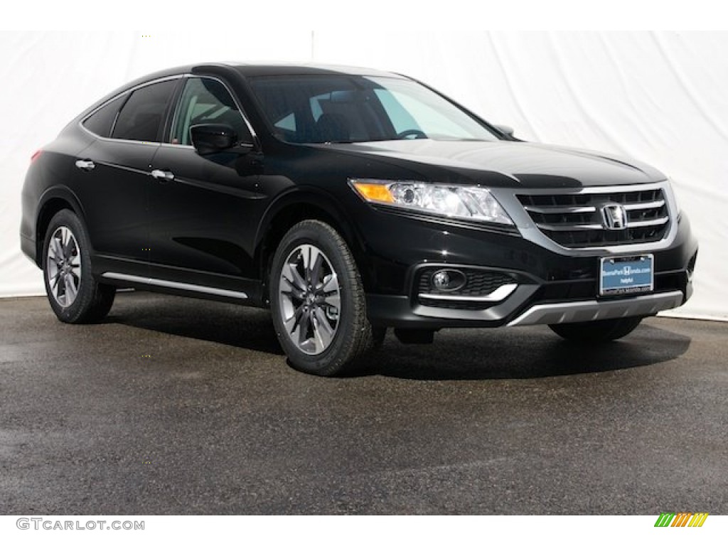 2013 Crosstour EX-L V-6 - Crystal Black Pearl / Black photo #1