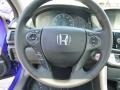 Black 2013 Honda Accord EX-L Coupe Steering Wheel