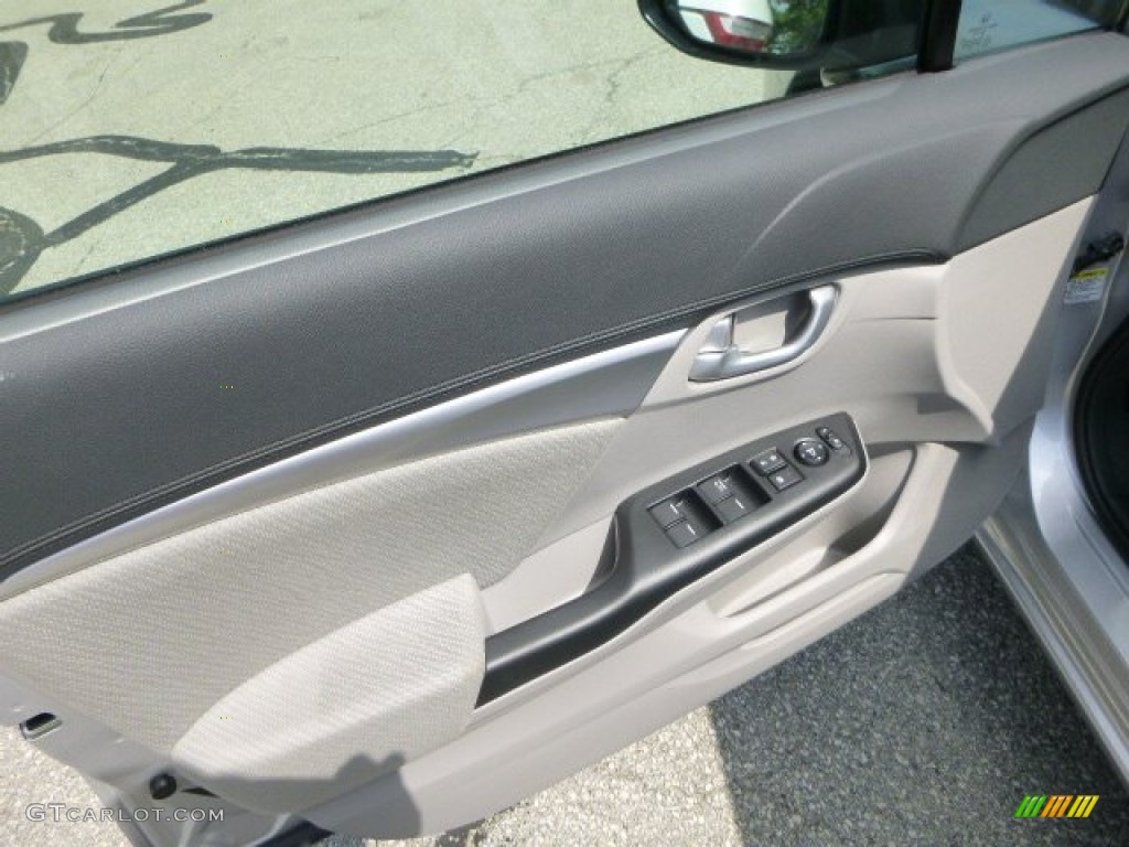 2013 Civic EX Sedan - Alabaster Silver Metallic / Gray photo #14