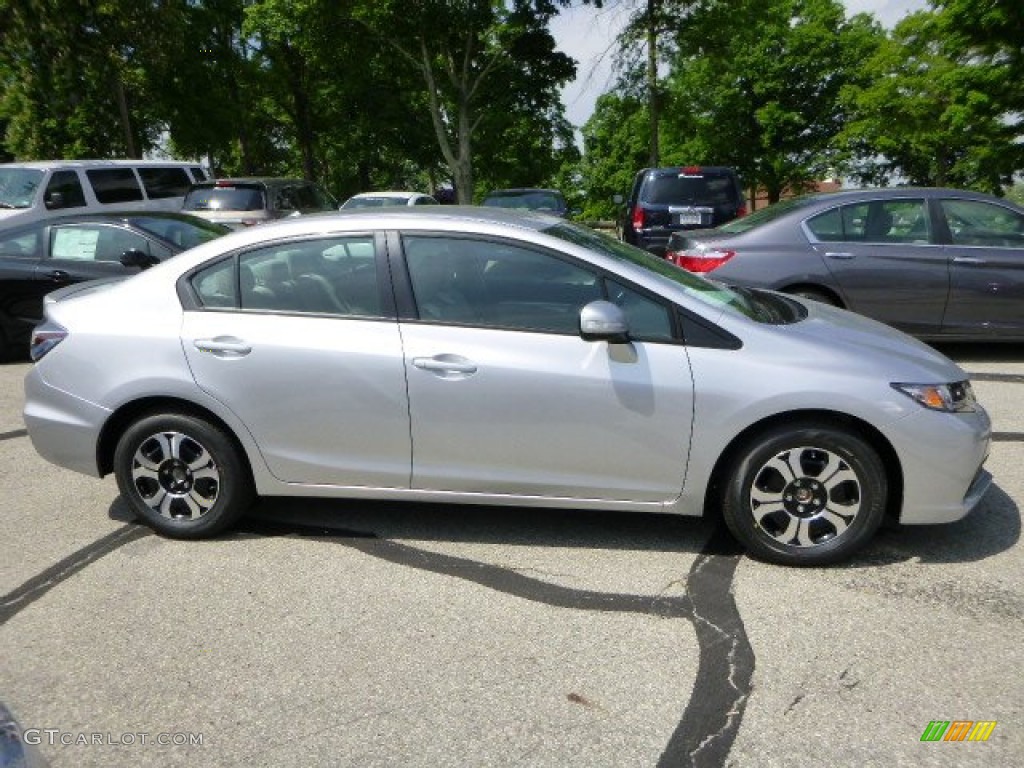 Alabaster Silver Metallic 2013 Honda Civic Hybrid Sedan Exterior Photo #81347354