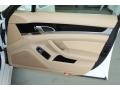 Luxor Beige 2012 Porsche Panamera S Hybrid Door Panel