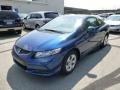 2013 Dyno Blue Pearl Honda Civic LX Coupe  photo #7