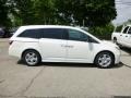 2013 White Diamond Pearl Honda Odyssey Touring  photo #2