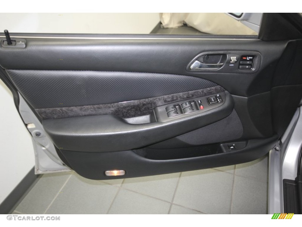 2003 Acura TL 3.2 Type S Ebony Door Panel Photo #81347942