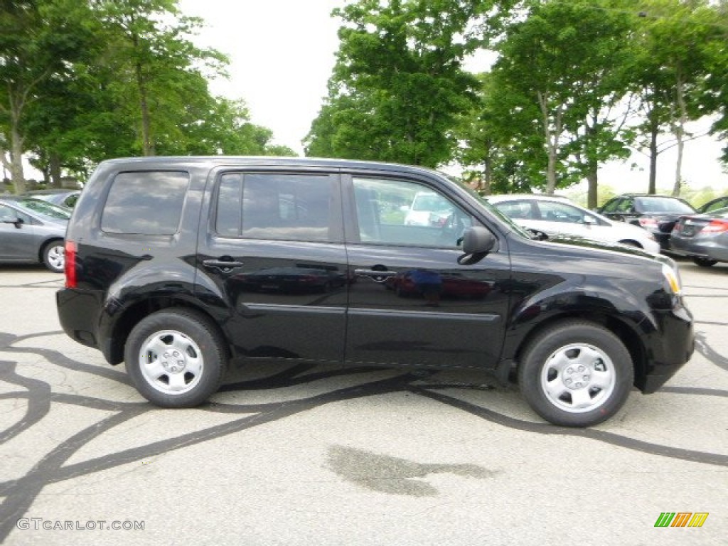 Crystal Black Pearl 2013 Honda Pilot LX 4WD Exterior Photo #81348059