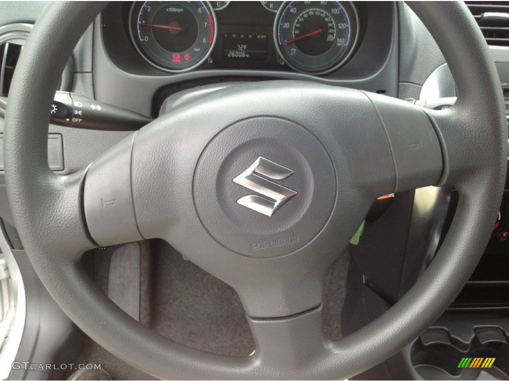 2010 SX4 Crossover AWD - Azure Grey Metallic / Black photo #20