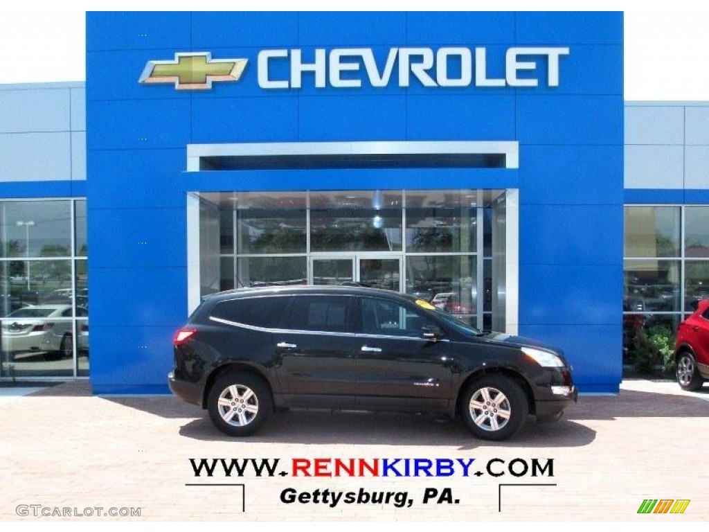 2009 Traverse LT - Black Granite Metallic / Ebony photo #1