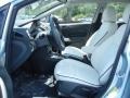Arctic White Leather 2013 Ford Fiesta Titanium Sedan Interior Color