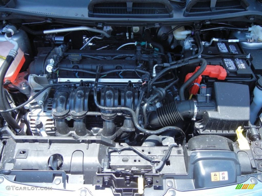 2013 Ford Fiesta Titanium Sedan 1.6 Liter DOHC 16-Valve Ti-VCT Duratec 4 Cylinder Engine Photo #81350990